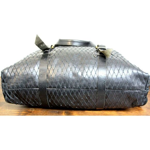 XL AMAZING JAS MB IBW LTD LONDON BLACK GENUINE LEATHER TOTE SHOULDER BAG HANDBAG - Picture 7 of 12